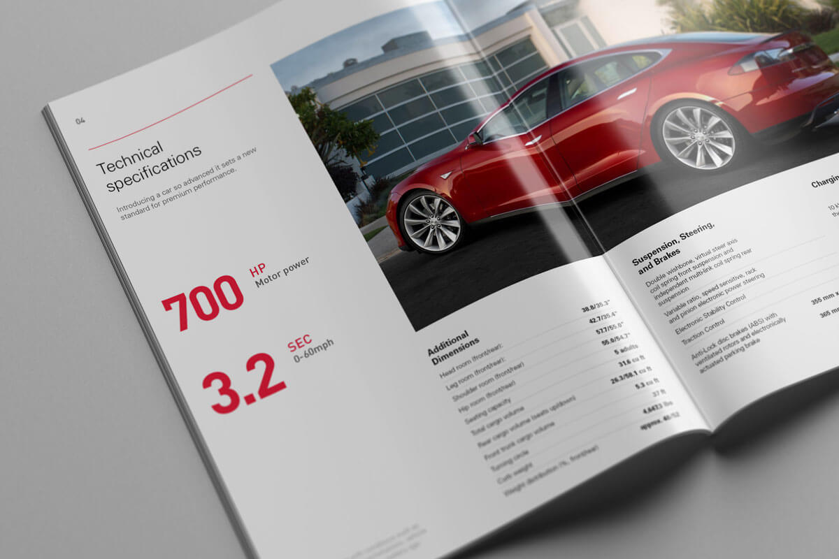 Tesla Model S Catalog. Technical Specifications