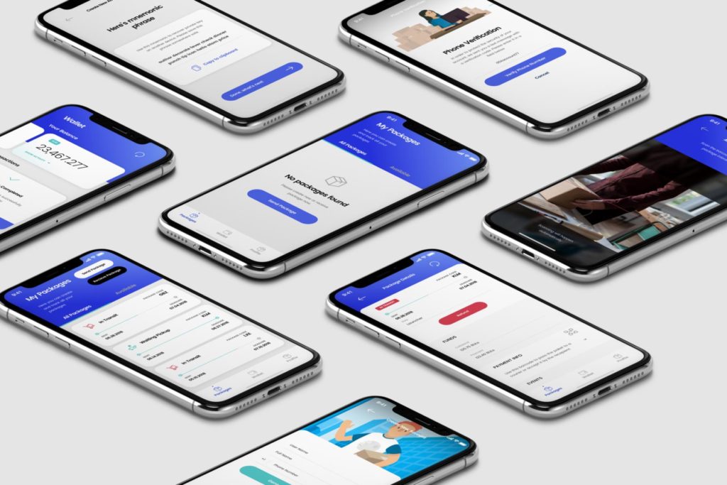 The decentralized delivery network. iOS application