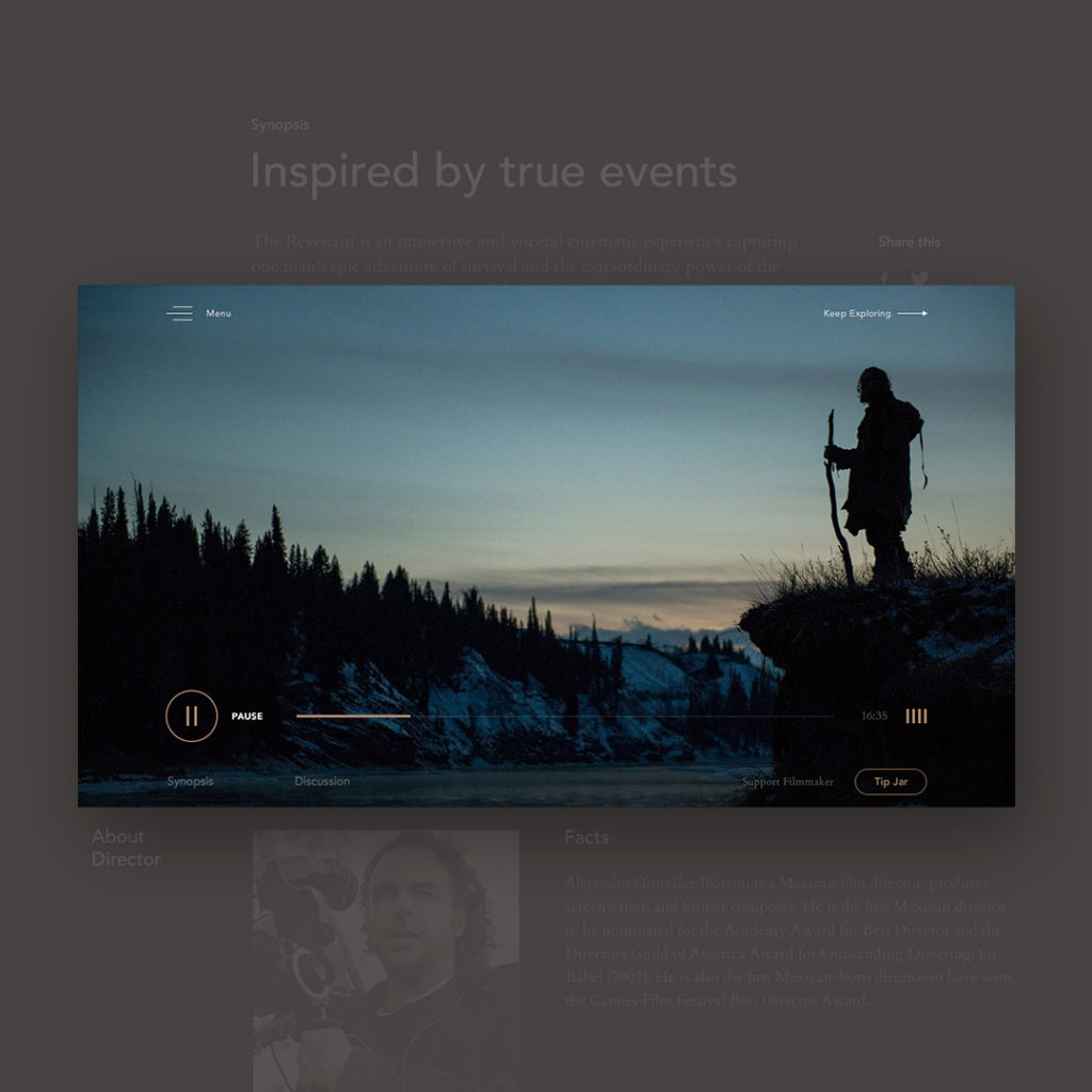 Film Festival website design