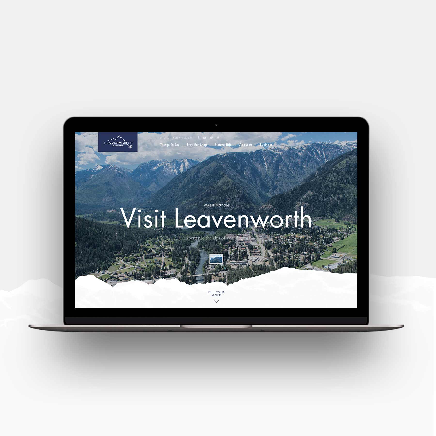 Visit Leavenworth Website — Desktop Experience